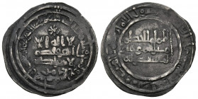 CALIFATO DE CORDOBA, Al-Hakam II. Dirham (Ar. 2,51g/22mm). 357H. Al-Andalus. (Vives 458). MBC-.