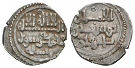 ALMORÁVIDES. Yusuf ibn Tashfin. Quirate (Ar. 0,98g/13mm). 480-500H. (Vives 1535; Hazard 894; Benito Ba12). MBC+.