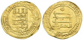 ABASIDAS, Al Muqtadir (295-320H). Dinar. (Au. 3,89g/26mm). 319H. Suq al-Ahwaz. (Album 245). MBC+.