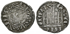 SANCHO IV (1284-1295). Cornado. (Ve. 0,77g/20mm). Murcia. (FAB-300). Anv: Busto coronado de Sancho IV a izquierda, alrededor leyenda: SANCII REX. Rev:...