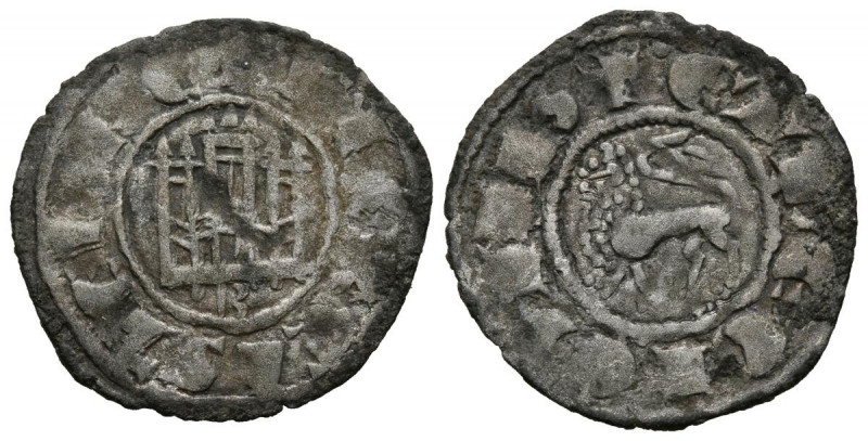 FERNANDO IV (1295-1312). Pepión. (Ve. 0,81g/19mm). Burgos. (FAB 319). Anv: Casti...