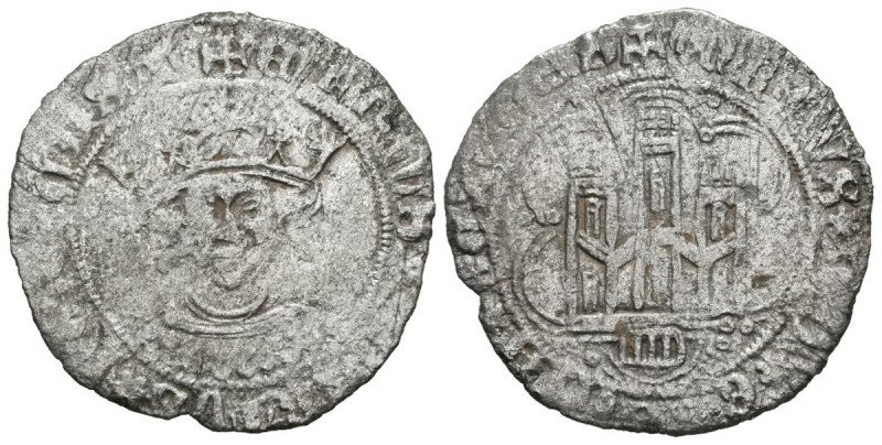 ENRIQUE IV (1454-1474). Cuartillo (Ve. 3,20g/26mm). S/D. Segovia. (FAB-754.2). A...