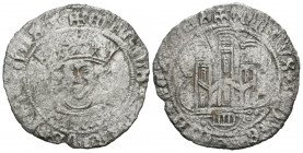 ENRIQUE IV (1454-1474). Cuartillo (Ve. 3,20g/26mm). S/D. Segovia. (FAB-754.2). Anv: busto coronado del rey de frente dentro de grafila circular. Leyen...