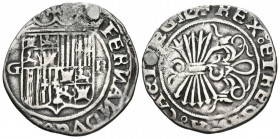 REYES CATOLICOS (1474-1504). 1 Real. (Ar. 3,02g/25mm). Granada. (Cal-2019-371). MBC.