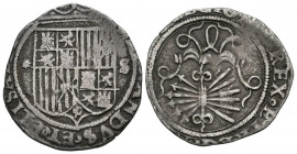 REYES CATOLICOS (1474-1504). 1 Real. (Ar. 3,28g/23mm). S/D. Sevilla. (Cal-2019-421). MBC-.