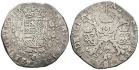 ALBERTO E ISABEL (1598-1621). 1 Patagón. (Ar. 27,39g/40mm). S/D. Brujas. (Vicenti 370). MBC.