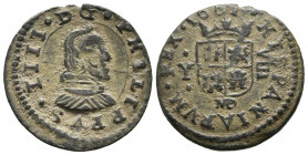 FELIPE IV (1621-1665). 8 Maravedís (Ae. 2,53g/20mm). 1661. Madrid Y. (Cal-2019-358). MBC+.