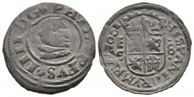 FELIPE IV (1621-1665). 8 Maravedís (Ae. 1,99g/20mm). 1661. Segovia S. (Cal-2019-393). MBC-. Escasa.