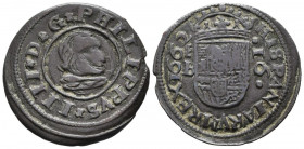 FELIPE IV (1621-1665). 16 Maravedís. (Ae. 3,68g/26mm). 1662. Segovia BR. (Cal-2019-488). MBC.