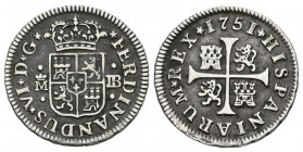 FERNANDO VI (1746-1759). 1/2 Real. (Ar. 1,44g/16mm). 1751. Madrid JB. (Cal-2019-70). MBC+.