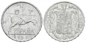 ESTADO ESPAÑOL (1936-1975). 5 Céntimos (Al. 1,20/20mm). 1953. Madrid. (Cal-2019-4). EBC. Marquitas en anverso.