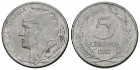 II REPUBLICA (1931-1939). 5 Céntimos. (Fe. 3,91g/20mm). 1937. Madrid. (Cal-2019-3). SC-.