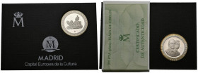 JUAN CARLOS I (1975-2014). 200 Pesetas. 1992. Madrid. Plaza de Cibeles. Plata. Incluye estuche original y certificado de autenticidad.