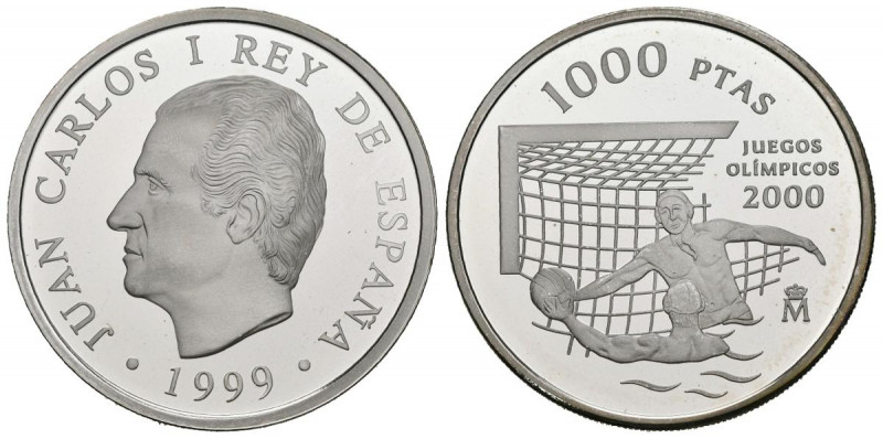 JUAN CARLOS I (1975-2014) . 1000 Pesetas. (Ar. 13,50g/33mm). 1999. Juegos Olímpi...