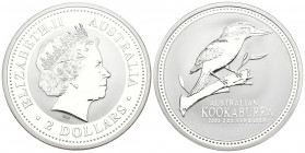 AUSTRALIA. 2 Dollars (Ar 62,43g/49mm). 2003. Kookaburra. (Km#879). PROOF.