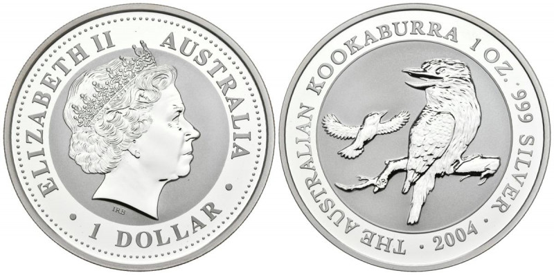AUSTRALIA. 1 Dollar (Ar. 31,65g/40mm). 2004. Kookaburra. (Km#683). PROOF.