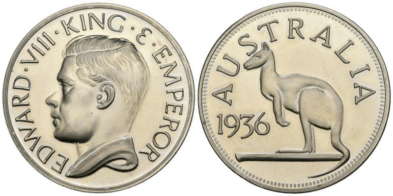 AUSTRALIA. Edward VII (Ni. 28,22g/38mm). Medalla Fantasía. 1936. SC.