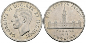 CANADÁ. 1 Dollar (Ar. 23.27g/36mm). 1939 (Km#38). EBC.