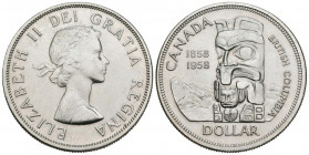 CANADÁ. 1 Dollar (Ar. 23.43g/36mm). 1958. (Km#55). EBC.
