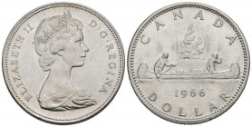 CANADÁ. 1 Dollar (Ar. 23.24g/36mm). 1966. (Km#64.1). EBC.