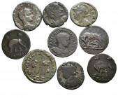 IMPERIO ROMANO. Conjunto formado por 9 Centenionales de diversos emperadores. Diferentes estados de conservación. A EXAMINAR