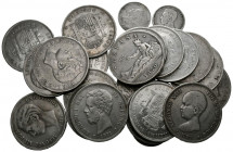 CENTENARIO DE LA PESETA. Interesante conjunto de 26 monedas de plata acuñadas bajo el Gobierno Provisional, Amadeo I, Alfonso XII Y Alfonso XIII. Mayo...