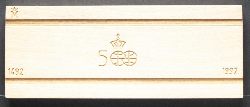 JUAN CARLOS I (1975-2014). Serie completa de 5 monedas de plata del 500 Aniversa...