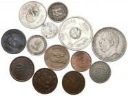 MONEDAS EXTRANJERAS. Conjunto de 13 monedas acuñadas bajo el dominio de Portugal de India. El conjunto incluye valores de 1, 2 y 4 Tangas de 1934. Dif...