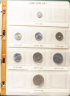 CONTEMPORÁNEO. Magnífica colección completa de monedas acuñadas bajo el reinado de Juan Carlos I (1975-2014). El conjunto está distribuído en 2 impeca...