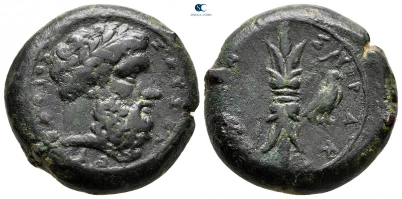 Sicily. Syracuse. Timoleon and the Third Democracy 344-317 BC. 
Hemidrachm Æ
...