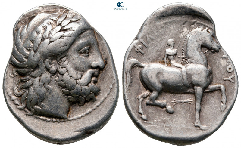 Kings of Macedon. Pella. Philip II of Macedon 359-336 BC. 
Tetradrachm AR

30...