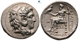 Kings of Macedon. 'Babylon'. Philip III Arrhidaeus 323-317 BC. Struck under Archon, Dokimos, or Seleukos I, in the types of Alexander III, circa 323-3...