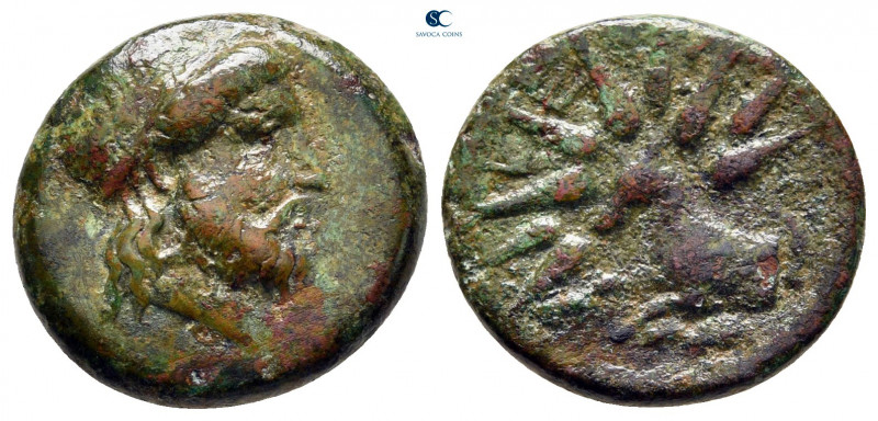 Cyclades. Keos. Ioulis circa 220-180 BC. 
Dichalkon Æ

17 mm, 3,42 g

Laure...
