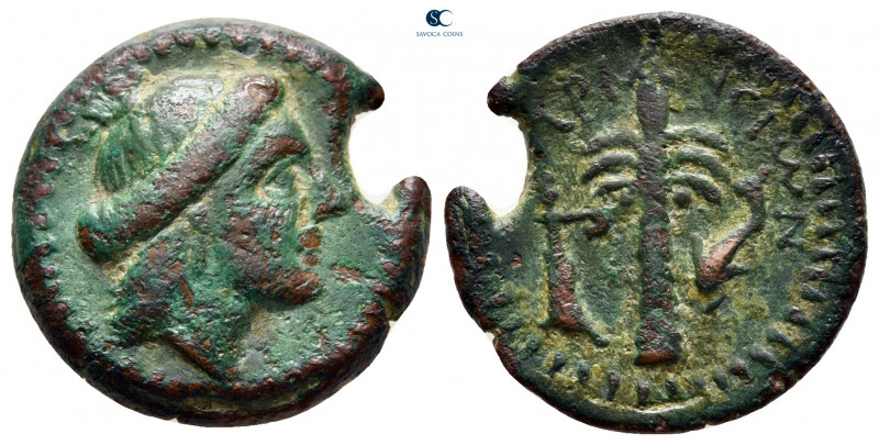 Crete. Priansos circa 320-270 BC. 
Dichalkon Æ

20 mm, 4,81 g

Head of Arte...