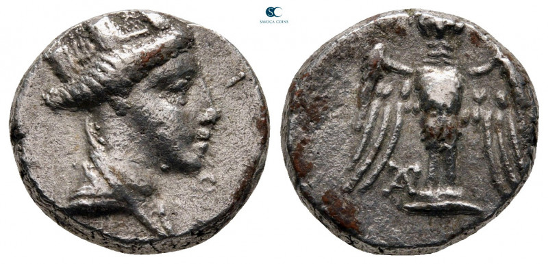 Pontos. Amisos circa 235-200 BC. 
Siglos-Drachm AR

15 mm, 3,89 g

Turreted...