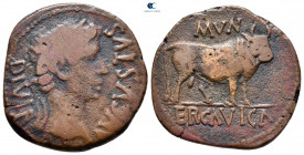 Hispania. Tarraconensis. Ercavica. Augustus 27 BC-AD 14. As Æ