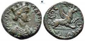 Ionia. Smyrna. Pseudo-autonomous issue AD 147-161. Theudianos, Strategos. Time of Antoninus Pius. Bronze Æ