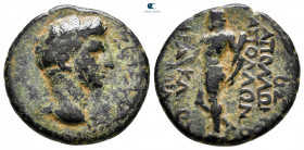 Caria. Herakleia Salbake. Tiberius AD 14-37. Apollonios Apolloniou. Bronze Æ