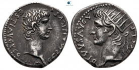 Cappadocia. Caesarea - Eusebeia. Tiberius AD 33-34. Commemorating Divus Augustus and Germanicus (15 BC-AD 19). Drachm AR