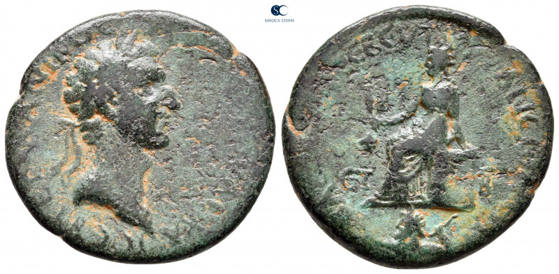 Cappadocia. Tyana. Nerva AD 96-98. 
Bronze Æ

29 mm, 9,79 g

Illegible insc...