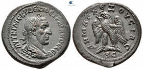 Seleucis and Pieria. Antioch. 5th officina. Trajan Decius AD 249-251. Struck AD 249-250. Billon-Tetradrachm