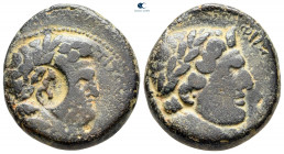Decapolis. Philadelphia. Titus AD 79-81. Dated CY 143 = 80/1 CE. Bronze Æ