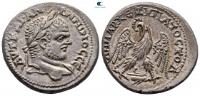 Phoenicia. Berytus. Caracalla AD 198-217. Billon-Tetradrachm