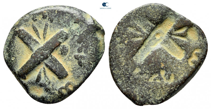 Judaea. Jerusalem. Procurators. Antonius Felix 52-60 CE. Dated RY 14 of Claudius...