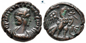 Egypt. Alexandria. Salonina AD 254-268. Dated RY 15 of Gallienus (AD 267/268). Potin Tetradrachm
