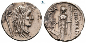 L. Hostilius Saserna 48 BC. Rome. Denarius AR