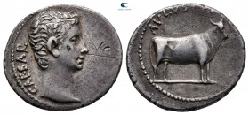 Augustus 27 BC-AD 14. Samos. Denarius AR