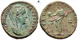 Diva Faustina I AD 140-141. Struck under Antoninus Pius. Rome. As Æ
