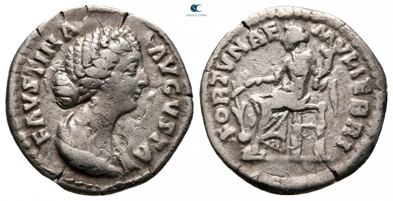 Faustina II AD 147-175. Struck AD 161-164. Rome
Denarius AR

18 mm, 2,44 g
...