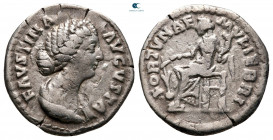 Faustina II AD 147-175. Struck AD 161-164. Rome. Denarius AR